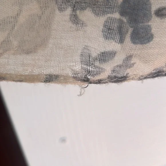 Blue Floral Print Scarf - Picture 3 of 3